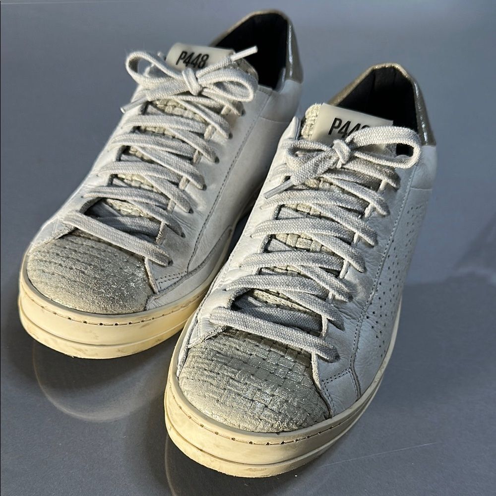 ✨ P448 John Metallic Sneakers – Women’s Size 38✨ (B-1544) - Picture 10 of 12